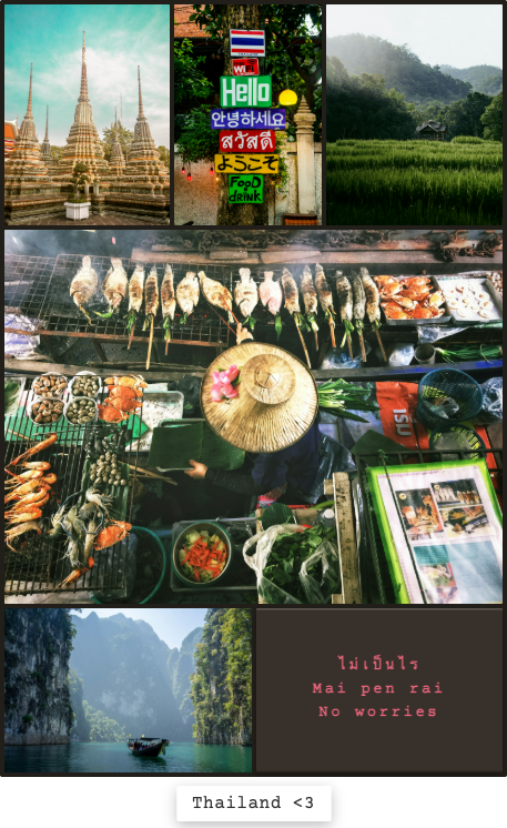 A Still frame: photographs from Thailand with an embossed label reading Mai pen rai, no worries